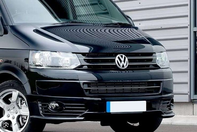 Grill chrome svart VW Caravelle T5 09-15mod.